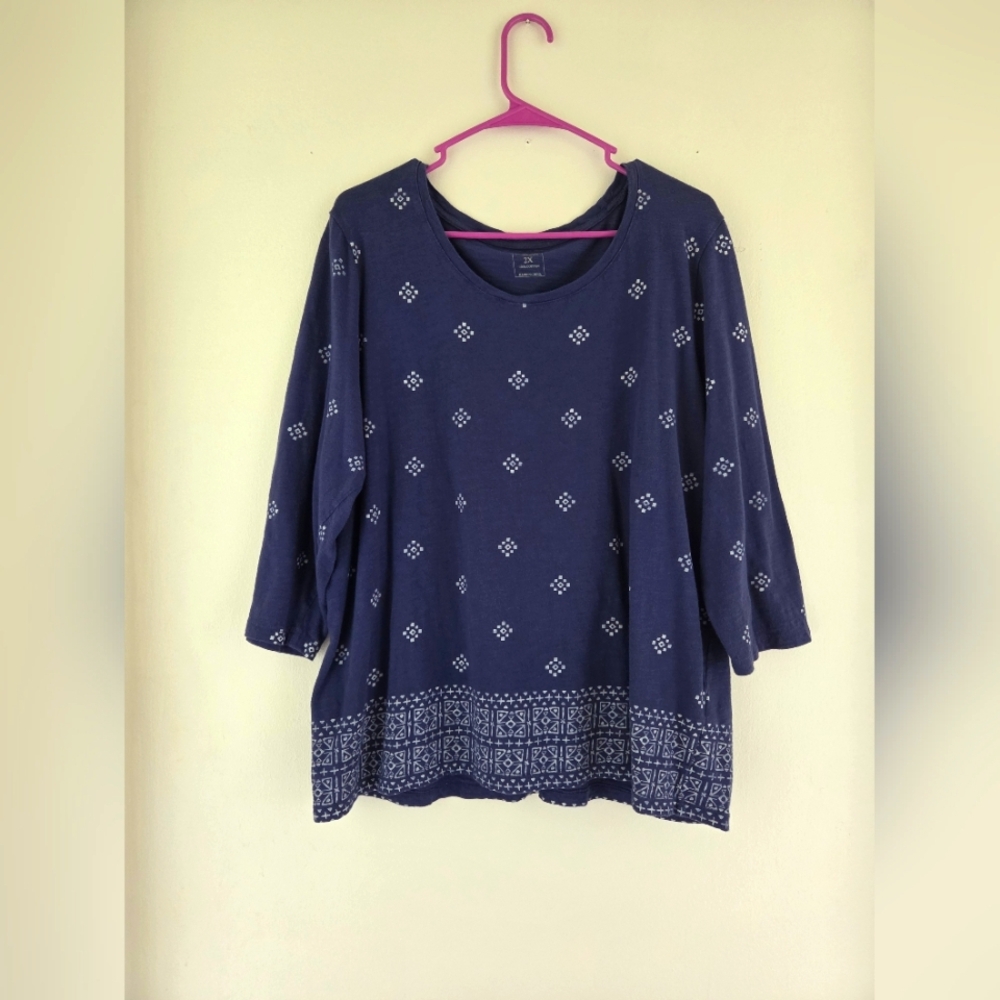 Hastings & Smith Diamond Pattern Top